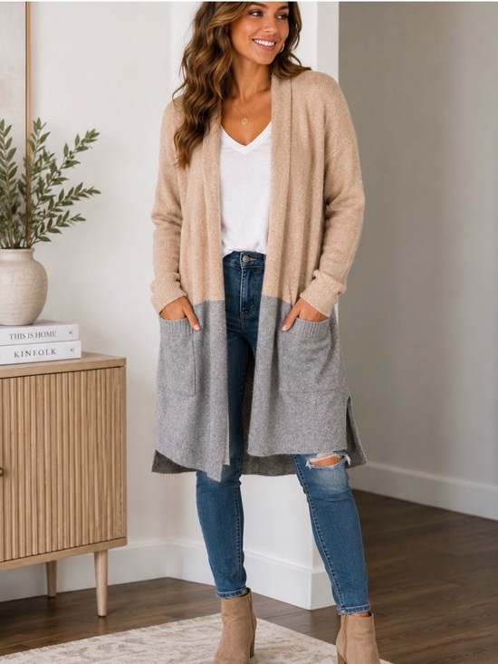 Madewell Sweaters - Madewell Colorblock Sweater Merino and Alpaca Blend